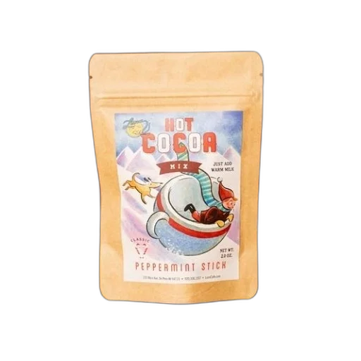 package, hot, cocoa, mix, festive, design, featuring, character transparent PNG cut-out