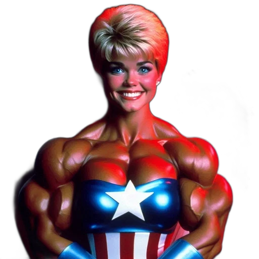 weapon, comic book art, photorealistic, concept art, 3d render, woman, muscular, physique transparent PNG cut-out
