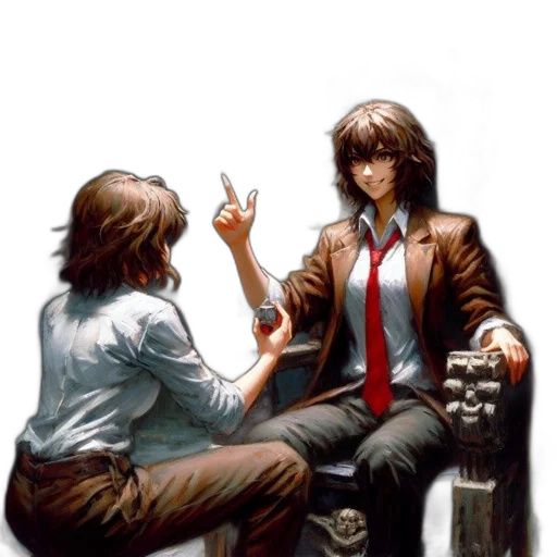 jacket, weapon, concept art, comic book art, pixel art, anime, image, two transparent PNG cut-out