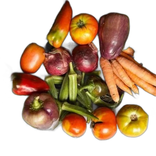 food, crown, colorful, earth tones, assortment, fresh, vegetables, including transparent PNG cut-out