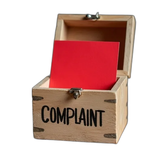 wooden, box, words, complaint transparent PNG cut-out