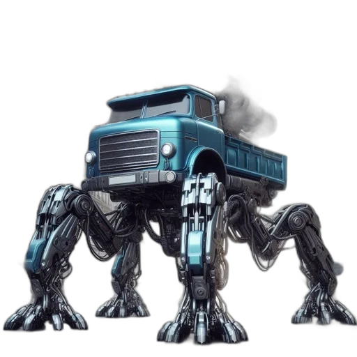 robot, car, weapon, creature, concept art, 3d render, fantasy art, photorealistic transparent PNG cut-out
