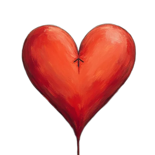 photorealistic, oil painting, watercolor, concept art, red, peace, heart, postcards transparent PNG cut-out