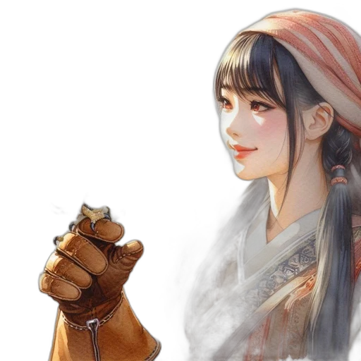 weapon, jewelry, face, sword, fantasy art, concept art, photorealistic, oil painting transparent PNG cut-out
