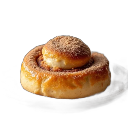 food, crown, photorealistic, 3d render, homemade, cinnamon, roll, recipe transparent PNG cut-out