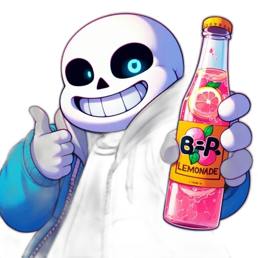 bottle, jacket, robot, staff, vaporwave, concept art, pixel art, watercolor transparent PNG cut-out