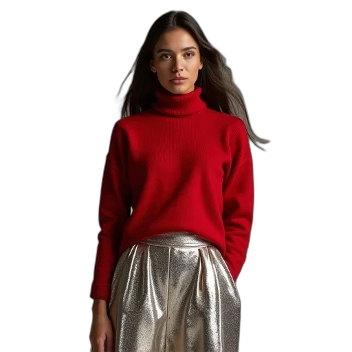 dress, jacket, red, earth tones transparent PNG cut-out