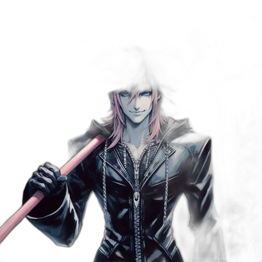 sword, weapon, staff, jacket, concept art, comic book art, fantasy art, watercolor transparent PNG cut-out
