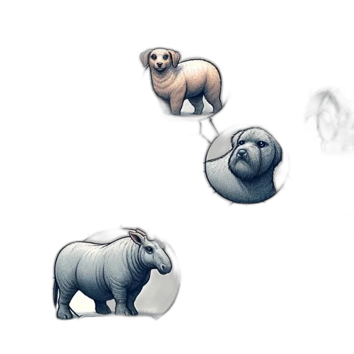animal, concept art, pixel art, 3d render, fantasy art, visualization, species, their transparent PNG cut-out