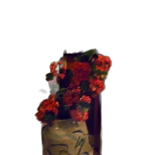 bottle, crown, flower, mask, 3d render, photorealistic, oil painting, concept art transparent PNG cut-out