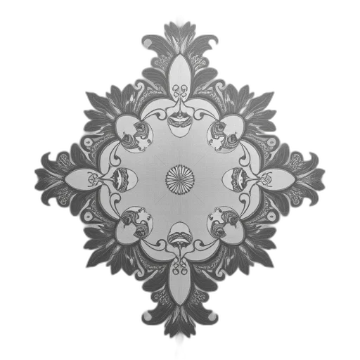 crown, flower, jewelry, umbrella, 3d render, concept art, photorealistic, pencil sketch transparent PNG cut-out