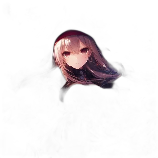 hat, mask, face, creature, anime, pixel art, photorealistic, 3d render transparent PNG cut-out