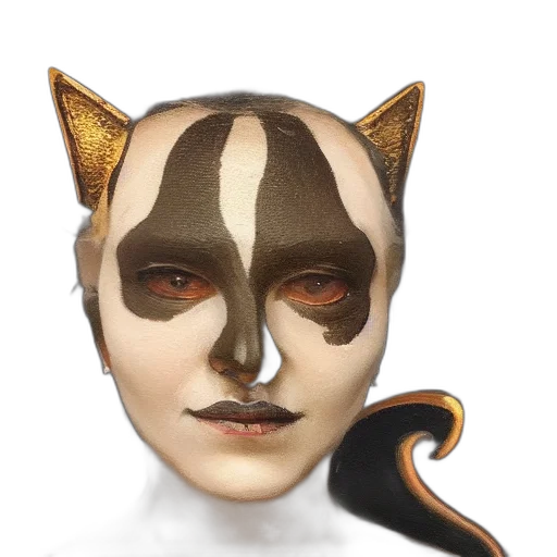 mask, animal, face, creature transparent PNG cut-out