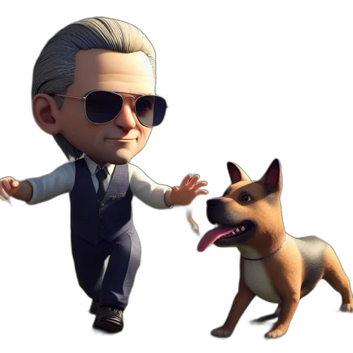 animal, staff, creature, concept art, 3d render, cartoon, pixel art, animated transparent PNG cut-out