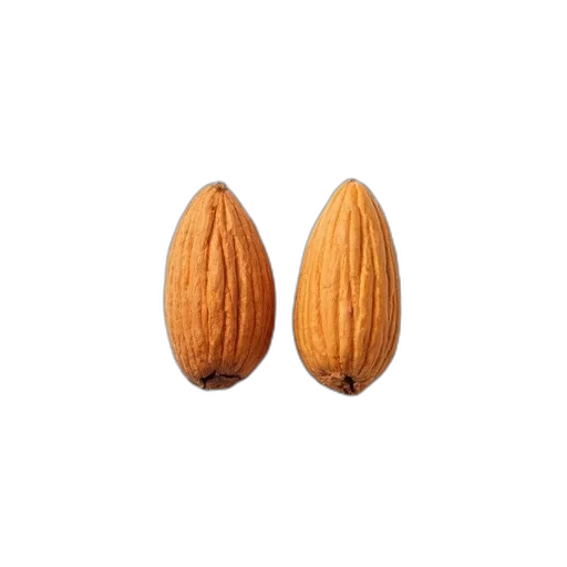 food, jewelry, crown, animal, photorealistic, 3d render, two, almonds transparent PNG cut-out