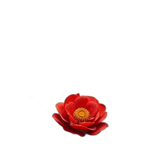 flower, jewelry, crown, hat, 3d render, photorealistic, oil painting, red transparent PNG cut-out