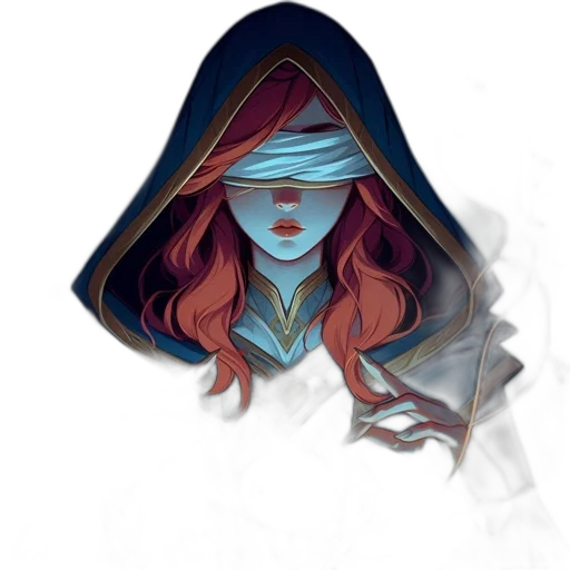 mask, face, jacket, jewelry, fantasy art, concept art, pixel art, comic book art transparent PNG cut-out