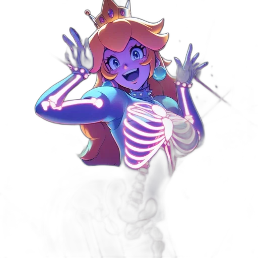 creature, staff, dress, robot, concept art, pixel art, vaporwave, fantasy art transparent PNG cut-out