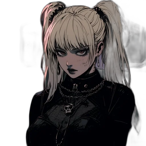 jacket, face, mask, staff, anime, comic book art, cyberpunk, concept art transparent PNG cut-out