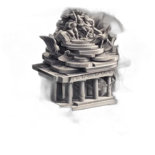crown, furniture, building, jewelry, 3d render, concept art, pencil sketch, photorealistic transparent PNG cut-out
