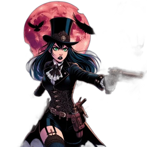 staff, weapon, hat, concept art, fantasy art, comic book art, pixel art, dark transparent PNG cut-out