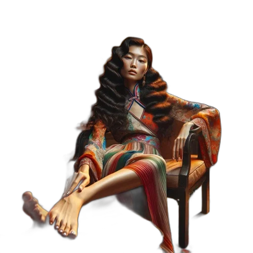 dress, hair, jewelry, concept art, fantasy art, photorealistic, oil painting, earth tones transparent PNG cut-out