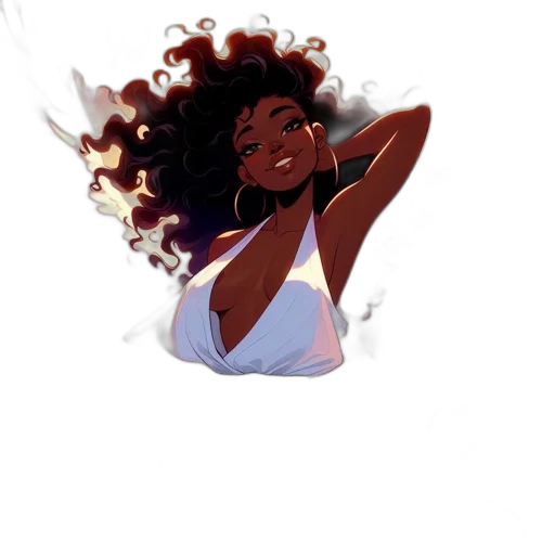 hair, dress, crown, concept art, comic book art, cartoon, pixel art, fire transparent PNG cut-out
