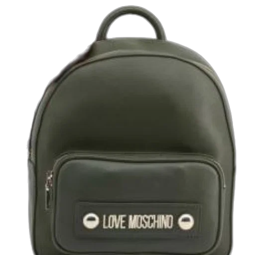 jacket, green, backpack, brand, name, love, moschino transparent PNG cut-out