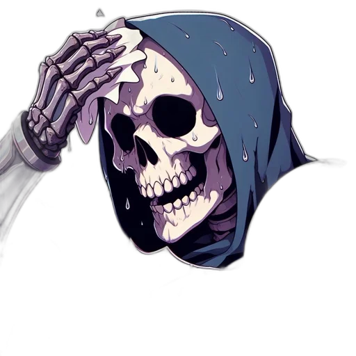 mask, hat, jewelry, weapon, vaporwave, pixel art, concept art, anime transparent PNG cut-out