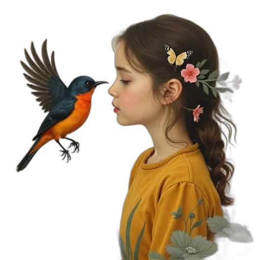 jewelry, oil painting, photorealistic, fantasy art, concept art, forest, snow, colorful transparent PNG cut-out