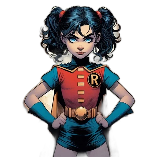 comic book art, concept art, cartoon, fantasy art, young, woman, dark, blue transparent PNG cut-out