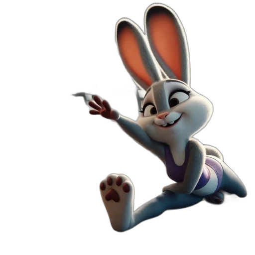 animal, staff, 3d render, concept art, cartoon, photorealistic, anthropomorphic, rabbit transparent PNG cut-out