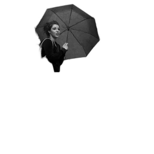 umbrella, hat, staff, jacket transparent PNG cut-out