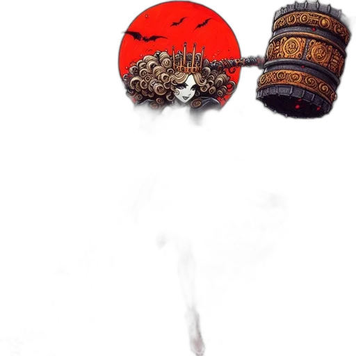 umbrella, weapon, staff, hat, concept art, photorealistic, watercolor, fantasy art transparent PNG cut-out