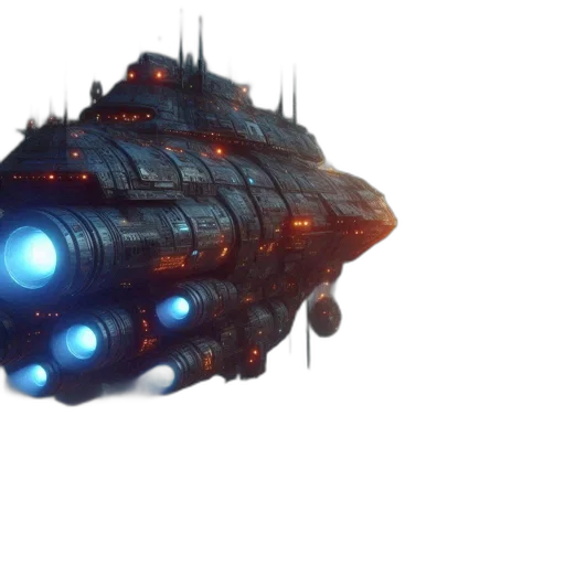 weapon, robot, creature, concept art, 3d render, cyberpunk, fantasy art, outer space transparent PNG cut-out