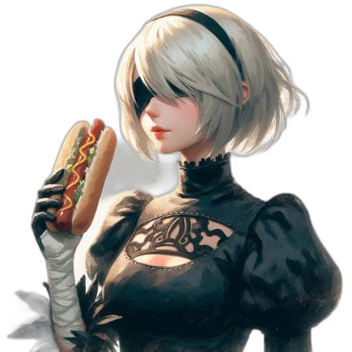 food, robot, dress, weapon, concept art, fantasy art, anime, pixel art transparent PNG cut-out
