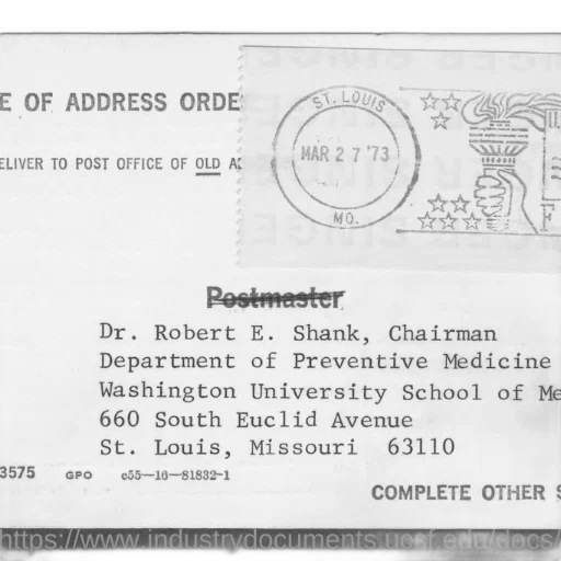 postcard, louis, missouri, dated, march, 1973, addressed, robert transparent PNG cut-out