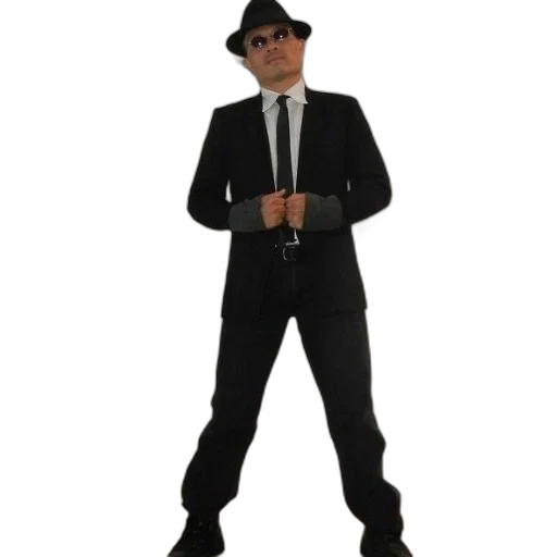 staff, hat, jacket, robot transparent PNG cut-out