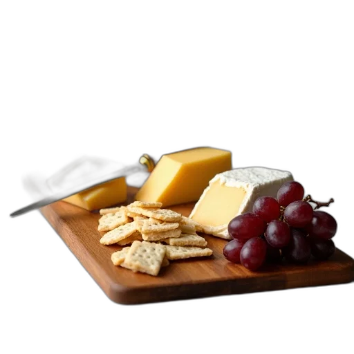 food, 3d render, photorealistic, wooden, cutting, board, various, types transparent PNG cut-out