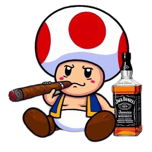 bottle, hat, weapon, staff, pixel art, concept art, cartoon, fantasy art transparent PNG cut-out