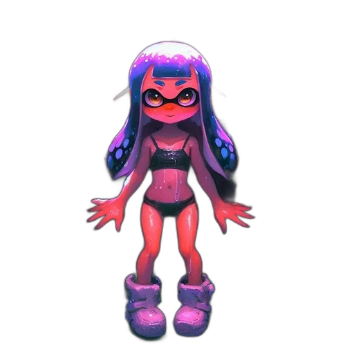dress, mask, creature, robot, 3d render, vaporwave, concept art, pixel art transparent PNG cut-out