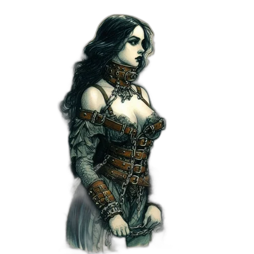 dress, jewelry, crown, staff, fantasy art, concept art, comic book art, pixel art transparent PNG cut-out