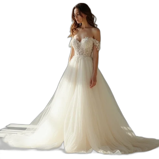 dress, model, wearing, wedding transparent PNG cut-out