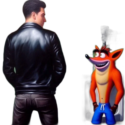 jacket, animal, concept art, 3d render transparent PNG cut-out