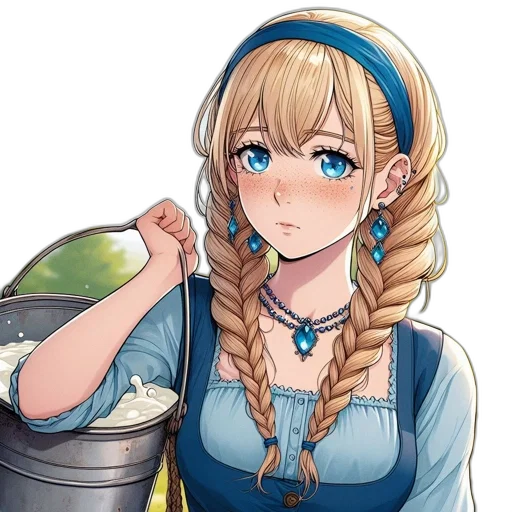 staff, food, anime, pixel art, fantasy art, cartoon, blue, animated transparent PNG cut-out