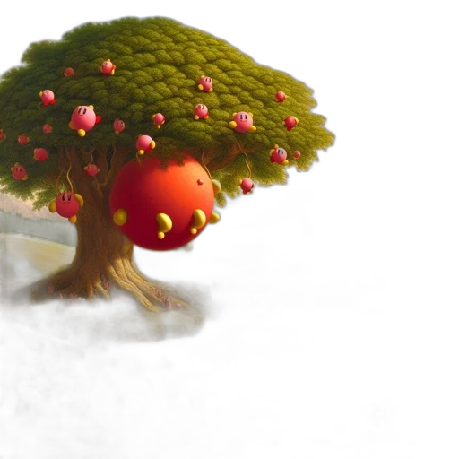 tree, hat, creature, crown, 3d render, concept art, photorealistic, fantasy art transparent PNG cut-out