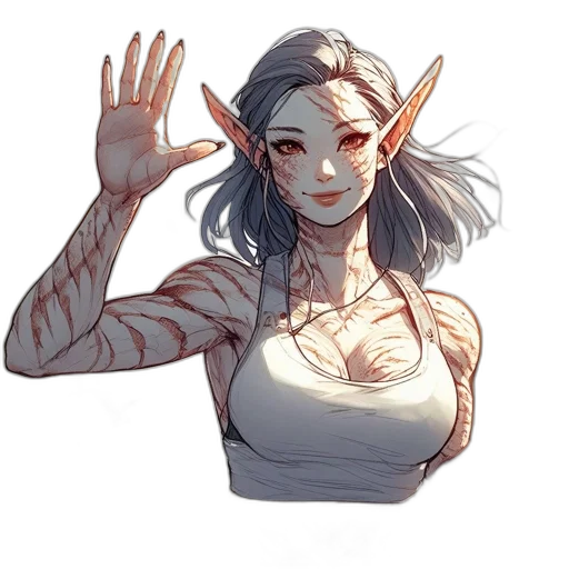 staff, creature, face, fantasy art, pixel art, concept art, watercolor, pastel transparent PNG cut-out