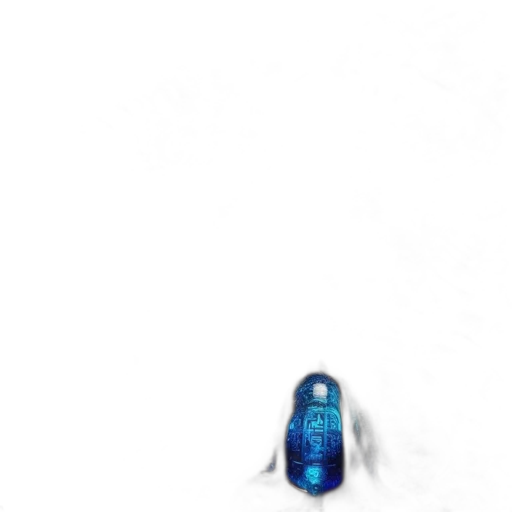 bottle, robot, shoes, dress, concept art, photorealistic, 3d render, pixel art transparent PNG cut-out