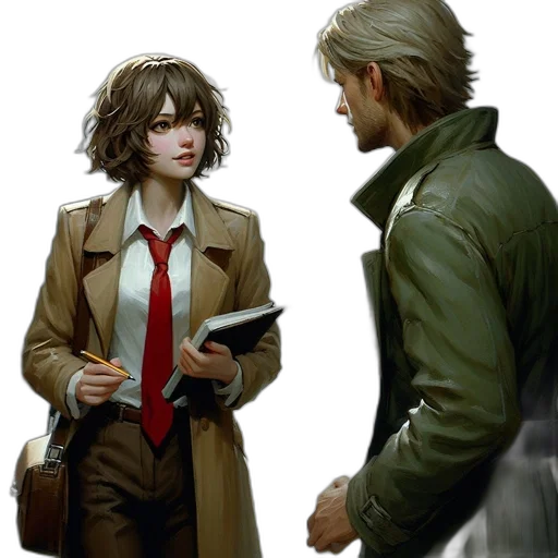 jacket, concept art, comic book art, photorealistic, cyberpunk, city street, rain, fog transparent PNG cut-out