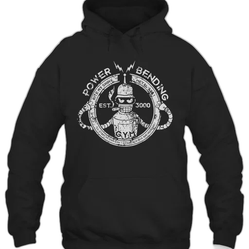 jacket, 3d render, cyberpunk, cartoon, futurama, bender-themed, hoodie, text transparent PNG cut-out